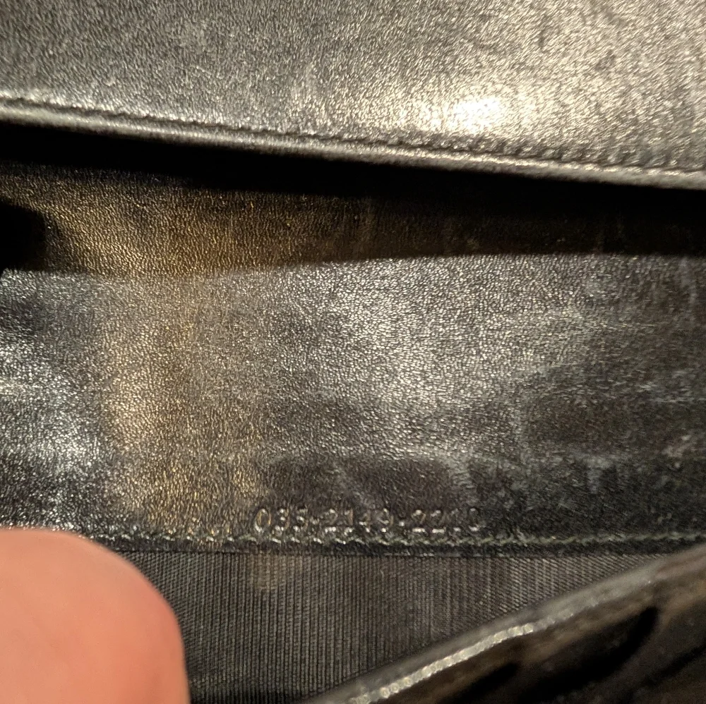 Gucci Micro GG Black leather Wallet Vintage Guccisima - Picture 6 of 10